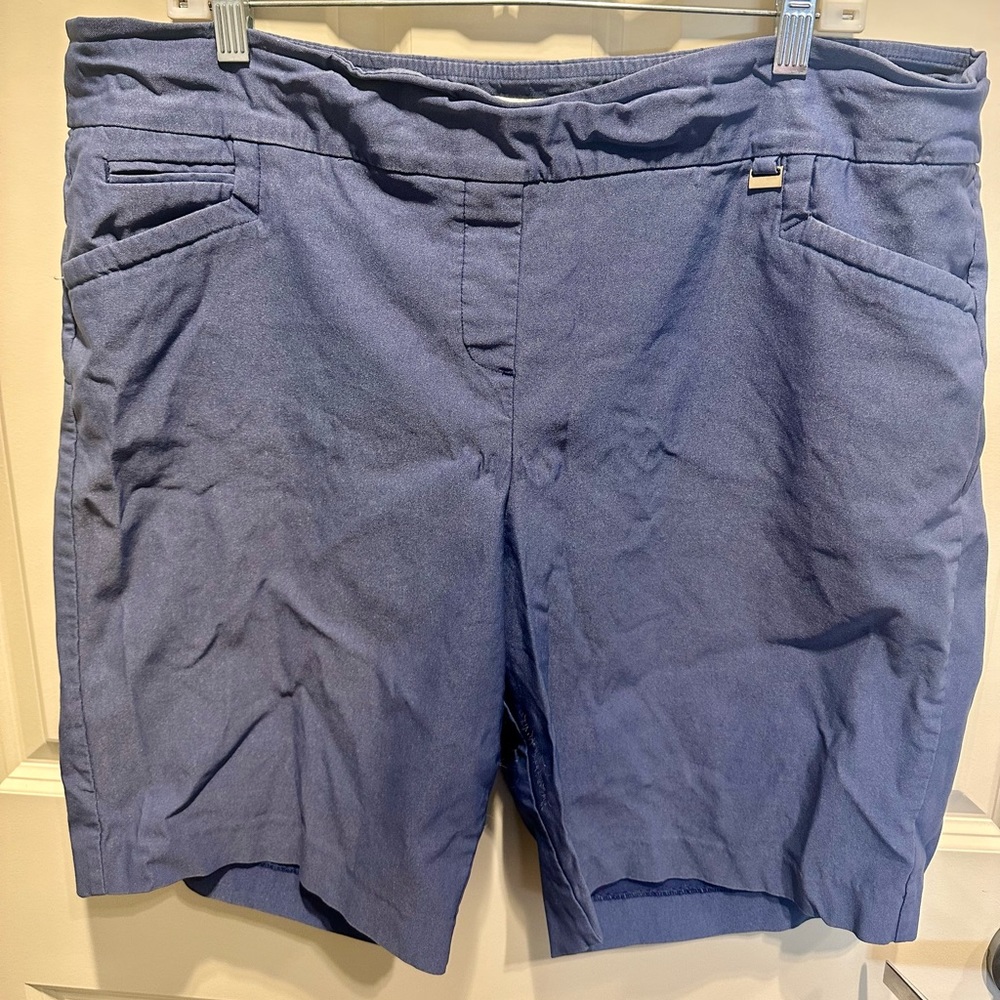 EPNY Women’s Blue Golf Shorts Plus Size 1x Blue
